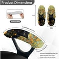 thumbnail image 6 of FKELYI Floral Black Cat Print Office Chair Covers with 2 Pcs Armrest Covers Swivel Boss Chair Slipcovers for Home Decor Removable Breathable Armchair Protector, 6 of 7