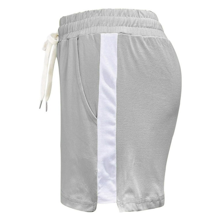 JDEFEG Sweat Shorts Women Stretch Sports Size Leisure Yoga Home Plus Ladies  Shorts Running Pants Running Clothes Dresses for Women Polyester Grey Xl