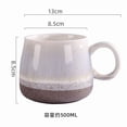 thumbnail image 3 of Yunuuuoa Ceramic Coffee Mugs Large Capacity 20 oz, Kiln Turned Stoneware Drinking Cups for Hot & Cold Beverages, Dishwasher Safe Home Kitchen Office Use, Durable Everyday Mug with Comfortable Handle, 3 of 8