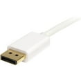 thumbnail image 3 of StarTech 2m 6 ft White Mini DisplayPort to DisplayPort 1.2 Adapter Cable, 3 of 4