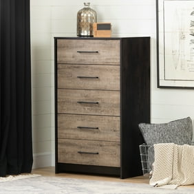 South Shore Tassio 5 Drawer Chest Weathered Oak Walmart Com