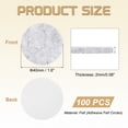 thumbnail image 2 of Uxcell 100 Pcs Círculos de Fieltro Adhesivos, 1-9/16" Diámetro 2mm Grosor Almohadillas Redondas de Fieltro, 2 of 6