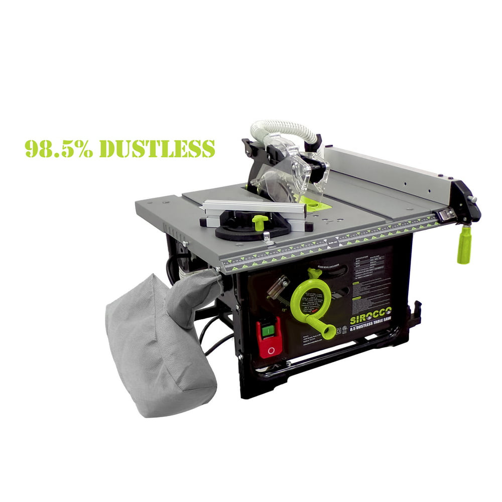 Sirocco Dustless Table Saw Innovative Technology 98.5% Dust Collection Rate.