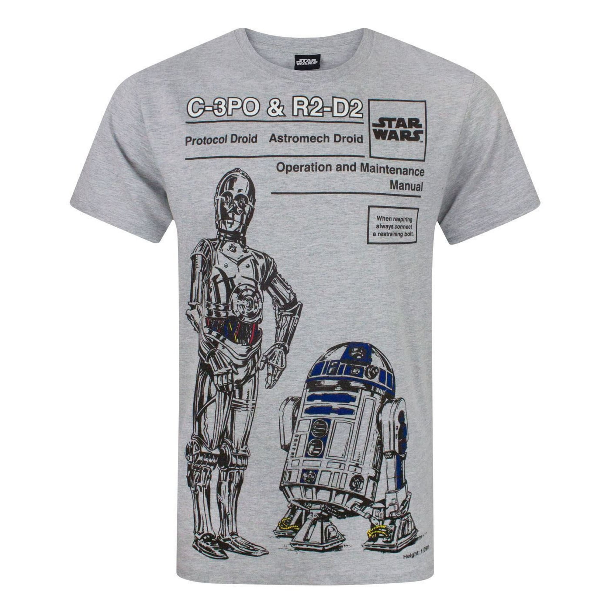 Star Wars Mens C-3PO And R2-D2 T-Shirt 