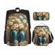 thumbnail image 1 of Balery Rustic Daisy Mason Jars Mochila escolar 3 en 1 para niños: mochila resistente con lonchera térmica y estuche para lápices. Mochila escolar para niños y niñas., 1 of 7