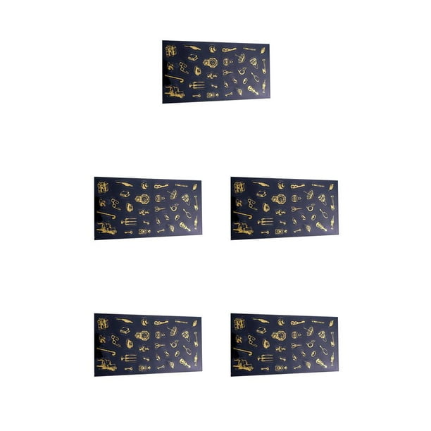 Cateissary Pegatinas autoadhesivas, pegatinas holográficas, calcomanías para álbumes de recortes, moldes de silicona con película transparente, joyería fantasma de la ópera 5piezas Cateissary CBP207836