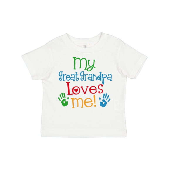 Inktastic My Great Grandpa Loves Me Boys or Girls Toddler T-Shirt