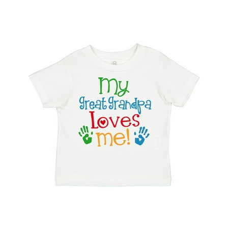

Inktastic My Great Grandpa Loves Me Gift Toddler Boy or Toddler Girl T-Shirt