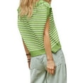 thumbnail image 5 of V Neck Cap Sleeve Tops Sleeveless Women Spring Sweater Vest, 5 of 5