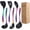 Rainbow, variant on Kitchen Utensils Set, Large Non-stick  Cooking Utensils Set 6 count,Made of 446?F Heat Resistant  Grade  and Stainless Steel Handles,Easy to Clean Kitchen Gadgets Set (Rainbow)
