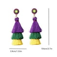 thumbnail image 3 of Viflosae Offres du Jour Soldes de Liquidation Boucles d'Oreilles Mode Polyvalentes à Pompons pour Carnaval Saint-Valentin, 3 of 7