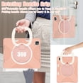 thumbnail image 7 of For iPad Pro 12.9 inch 2022/2021/2020/2018 Case, 360 Rotatable Handle Stand, Shoulder Strap, Drop-Proof Design, Rose Gold, 7 of 7