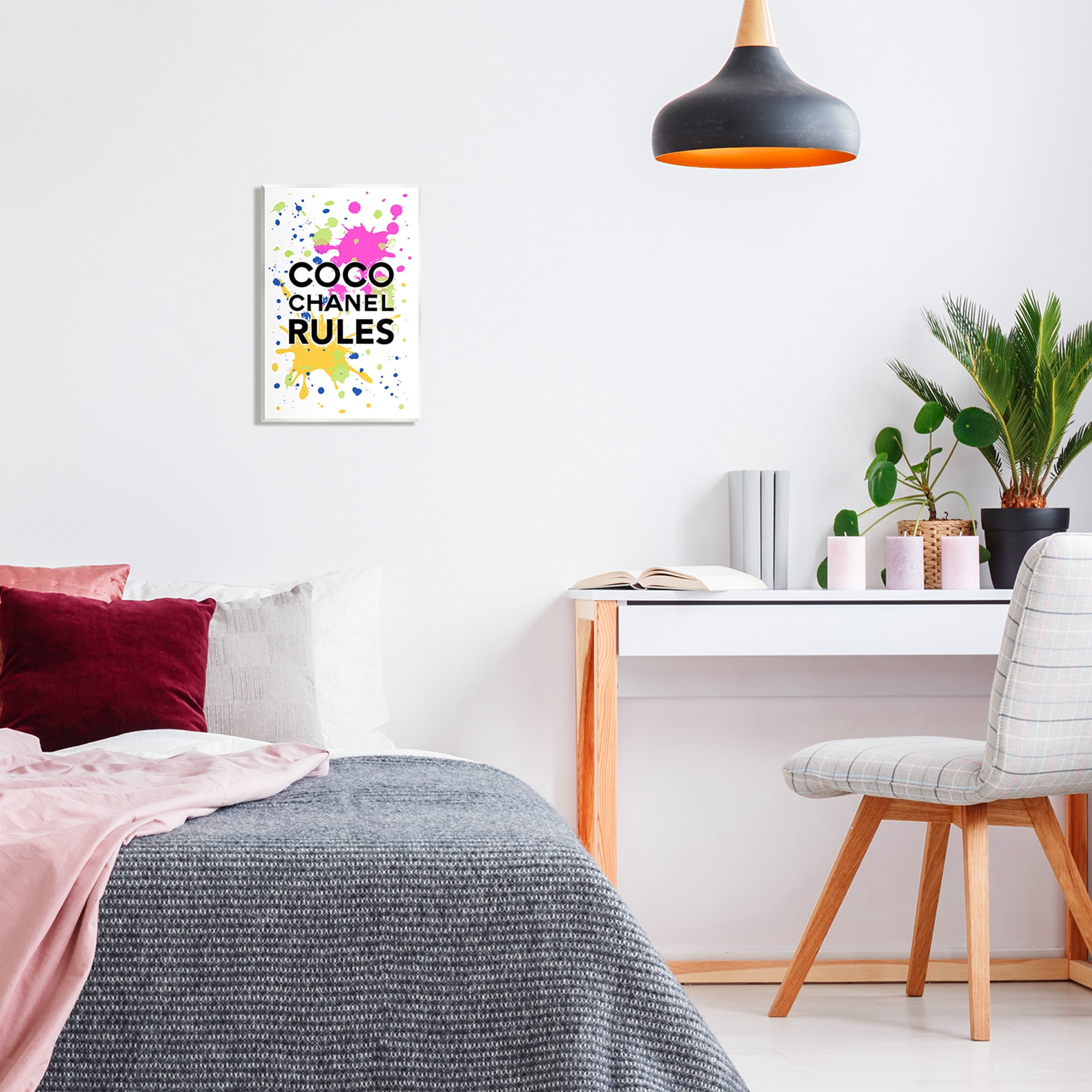 Stupell Industries Glam Paint Splatter Typography Painting Unframed Art Print Wall Art, 10 x 15