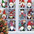 thumbnail image 2 of Pegatinas de ventana de Gnomo de Navidad, 79 piezas, decoraciones de invierno, elfo de Navidad, Tomte escandinavo, 2 of 4