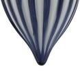 thumbnail image 6 of Northlight 5.75" Blue and White Striped Finial Glass Christmas Ornament, 6 of 7