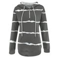 thumbnail image 3 of Vedolay Half Zip Sweatshirt Women 2023 Hoodies for Women 2023 Oversized Hooded Sweatshirts Casual Long Sleeve Pullover Loose Lightweight Fall Clothes,Gray L, 3 of 4