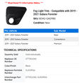 thumbnail image 2 of Fog Light Trim - Compatible with 2019 - 2021 Subaru Forester 2020, 2 of 2