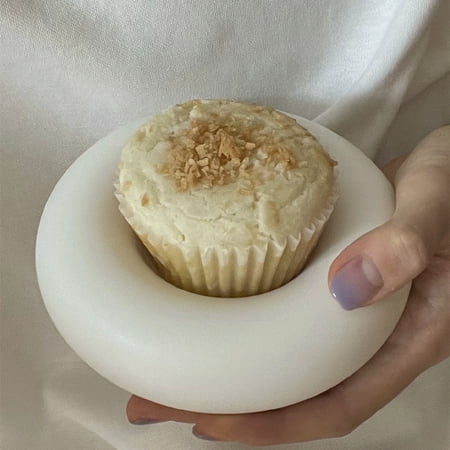 

Livesture Matte Glazed Home Curved Tray Size Dimensions Circle3 White Mini