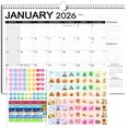 thumbnail image 1 of Calendario de pared AECCN 2026 de 18 meses, papel grueso, 43 x 30 cm, 1 of 8