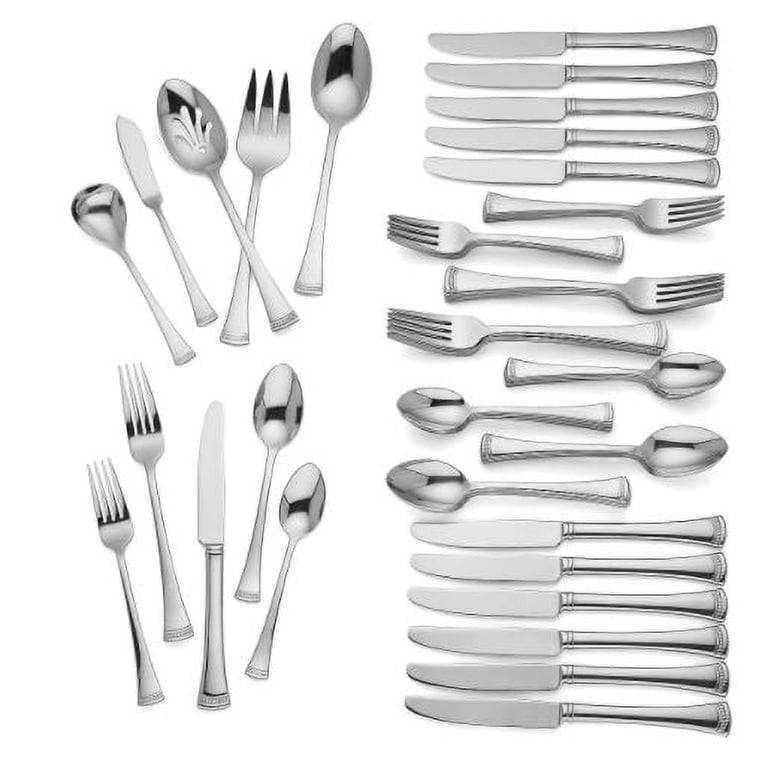 Beautiful Lenox Portola 65-Piece Stainless Steel Flatware Set