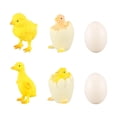 thumbnail image 1 of 6pcs Simulation Poultry Molds Environmentally Friendly Chicks Ducks Toys, 1 of 7