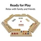 thumbnail image 2 of Set de juego Rummy Cube uvcany para 6 jugadores con estantes de madera y funda, 2 of 6