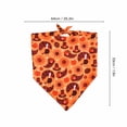 thumbnail image 2 of Thanksgiving Bandana for Dogs and Cats with Tie-On Design, 1-Pack, Orange Turkey and Pumpkin Print, Fall Pet Apparel Accessory, 2 of 6