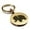 Gold, variant on Stainless Steel Elephant Good Luck Charm Round Medallion Keychain Circle Ring