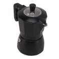 thumbnail image 2 of Cafetera italiana Moka Pot, cafetera Moka de aluminio fácil de operar para hacer café, color negro, 2 of 10