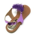 thumbnail image 3 of Victoria K Women's PomPom With Side Buckle Sandals, 3 of 5