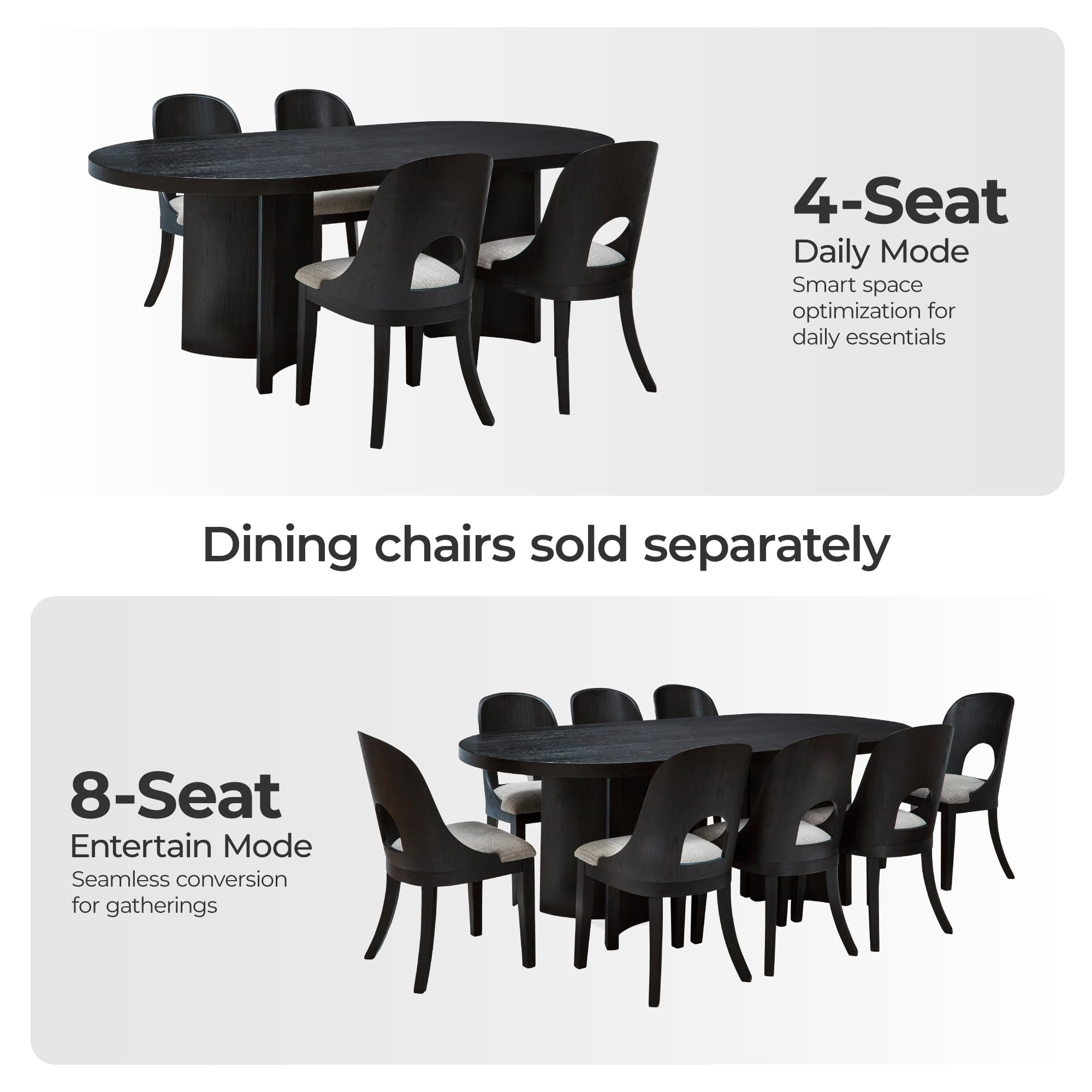 Signature Design by Ashley Rowanbeck Black Dining Table