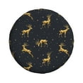 thumbnail image 2 of Bingfone Christmas Deers Spare Tire Cover Weatherproof Universal Wheel Protectors For Rv Camper Travel Trailer Suv Truck 14 Inch, 2 of 9