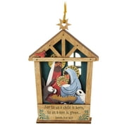 Hallmark Keepsake Christmas Ornament 2023, A Child is Born Nativity, Papercraft, Religious Gift. .07 lbs.