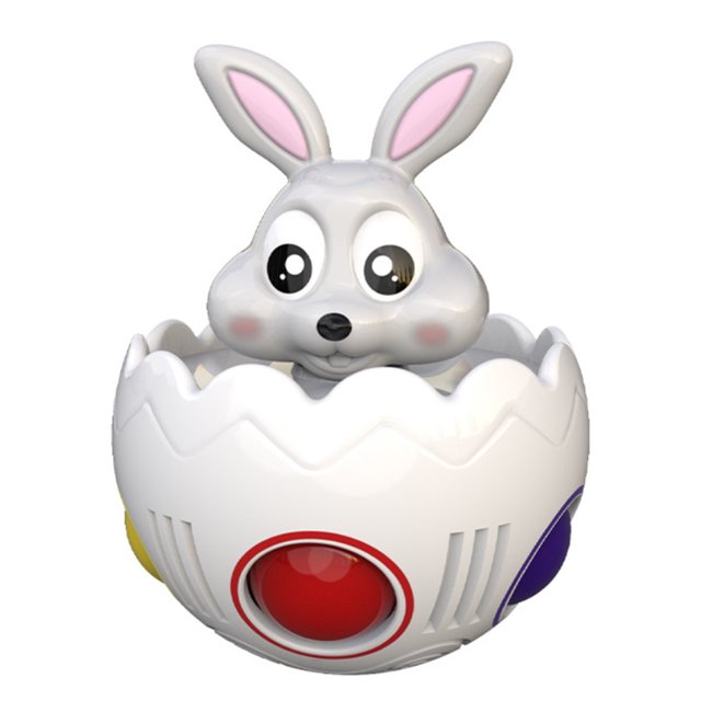 Conejito de Pascua, rompecabezas de arcoíris, bola, cubo, juguetes de prensa, juegos de giroscopio, juguetes para niños, regalo educativo para bebés
