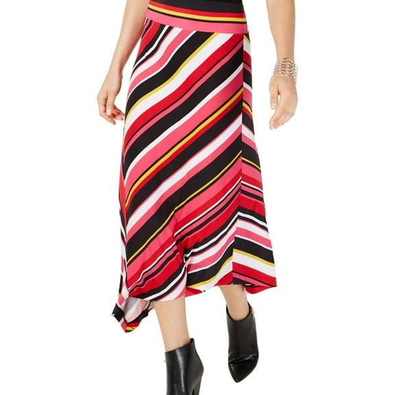 I-N-C Womens Striped Maxi Skirt, Multicoloured, Small