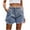 Blue, variant on qILAKOG Women's Denim Shorts 5" with Pocket Elastic Waist Shorts Jeans for Women Casual Womens Short Pants for Summer Womens Hot Jean Shorts,M