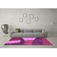 thumbnail image 3 of Ahgly Company Indoor Rectangle Abstract Purple Modern Area Rugs, 6' x 9', 3 of 4