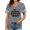 AB229 Light Gray, variant on Women'S Halloween Short Sleeve T Shirts Pumpkin Print V Neck Graphic Tops Comfortable Ladies Halloween Theme Party Tees Shirts Orange Size Xl