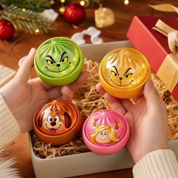 Dumpling Christmas edition Blind Box - Green Squishy Bun The Mystery Dumpling Monster Edition, 1 Pcs Slow-Rising Dumpling Shaped Stress Relief Ball for Adults Crazy Dumpling