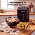 thumbnail image 2 of NuWave Brio 6-Quart. Digital Air Fryer Gourmet Accessory Kit, Baking, Stainless Steel, Pan, Bake, Fries, 2 of 6