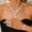 MS475-4, variant on AEXTO Silver-Tone Teardrop Crystal Jewelry Set Statement Necklace, Linear Dangle Earrings, Adjustable Ring & Tennis Bracelet, Elegant Rhinestone Accessories for Women, Perfect for Wedding
