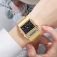thumbnail image 4 of Women's Vintage Digital Watch with Clear Display, Stainless Steel Strap, Alarm and Stopwatch Functions for Daily Casual Wear, 4 of 5
