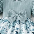 thumbnail image 5 of BULLPIANO Infant Baby Girl Dress Toddler Girl Clothes Short Sleeveless Flower Dress Summer Dresses with Headband for Girl, 5 of 7