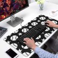 thumbnail image 2 of Long Mouse Pads for Desk,Black White Baseball Stars Pattern Desk Mats on Top Of Desks, Desk Mouse Pad Extra Large with 3mm Non-Slip Base and Stitched Edge for Gaming,Office,Work,Home 31.5"x15.7", 2 of 6