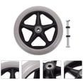 thumbnail image 4 of EcoNesxp Trendy Fashion High Quality Wheels Wheelchair Front Replacement Chair Universal Durable Rubber Replacement Transport Power Drive Accessories, 4 of 5