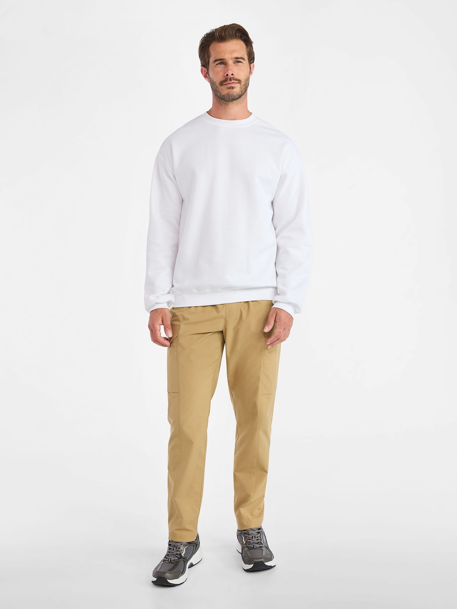 Athletic Works Men's and Big & Tall Men's Fleece Crewneck Sweatshirt, Sizes XS-5XLT
