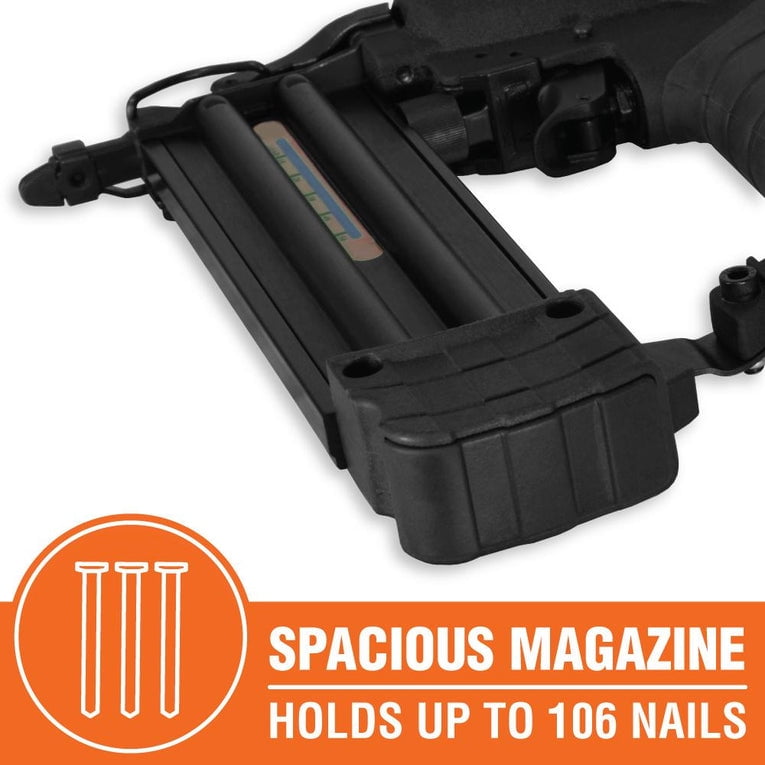 WEN 18-Gauge 2-Inch Pneumatic Brad Nailer, Trim Nail Gun Finishing