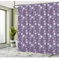 thumbnail image 5 of Ambesonne Floral Shower Curtain, Flowers in Purple Tones Art, 69"Wx75"L, Pale Eggplant and Multicolor, 5 of 5