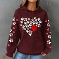 thumbnail image 2 of Hooded Sweatshirt Christmas Sweatshirt Winter Sweaters for Women Trendy Clearance Crewneck Sweatshirts Long Sleeve Top Fashionable Women's Printed Pullover Round Neck Top, 2 of 4