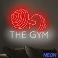 thumbnail image 5 of Handmadetneonsign The Gym Neon Sign, Gym Led Sign, Barbell Neon Light For Gym Room, Gym Wall Art 97538, 5 of 5